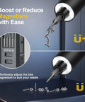 Image showing Compact 76 In 1 USB Charged Electric Screwdriver Kit with magnetism feature for easy electronics, phones, laptops repair.