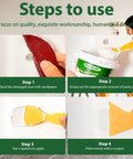 Instructional steps for Drywall Patch Repair Kit, 18 Oz Spackle Wall Repair Paste With Scraper, Quick Drying For Holes And Cracks.