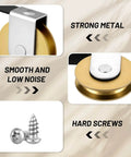 No-Fuss 4 Pack 1-Inch Steel Sliding Screen Door Rollers With Tension Springs, includes V-shaped rollers and screws