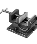 Tilting Woodworking Vise With 4.25 Inch Jaw 0To90 Degree Tilt Beefy Cast Iron Bench Vise, black, front view