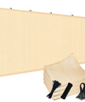 90 Percent Sun Block Shade Cloth 12x24 Ft For Outdoor Deck Backyard Patio Garden Pergola Canopy Beige Premium HDPE Knit With 185 GSM displayed