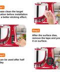 Step-by-step guide to installing cord organizer for kitchen appliances on red mixer