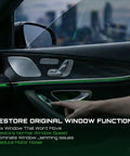 Interior of a car showcasing installation of Ford Mustang Power Window Motor Front And Rear Driver Side Direct Replacement