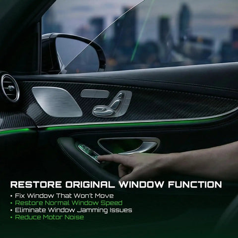 Interior of a car showcasing installation of Ford Mustang Power Window Motor Front And Rear Driver Side Direct Replacement