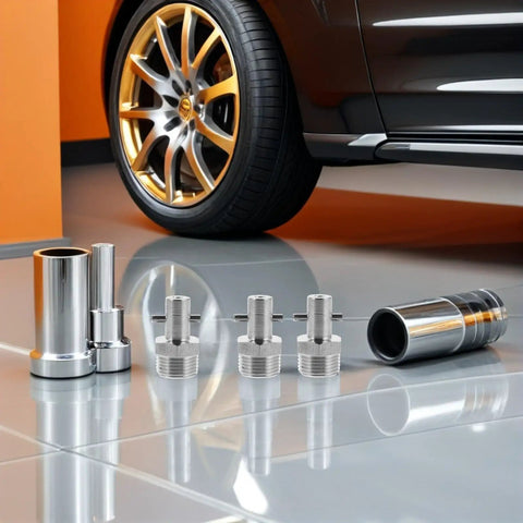 Hydraulic Grease Gun Needle Fitting 3 Pcs Stainless Steel Set For Trucks And Cars Ensures Leak Proof Functionality Bspt Screw Compatible set