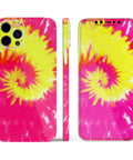 Full Body Skin Decal Wrap Kit For IPhone 11 Spiral Tie Dye V2, Bubble Free Application With Air Release Adhesive design view