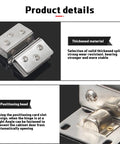 Heavy Duty No Drill Glass Door Hinges Pack For Cabinets Showcases And Wine Cabinets Fits 5 To 10mm Glass Thickness Matte Finish Rust Proof
