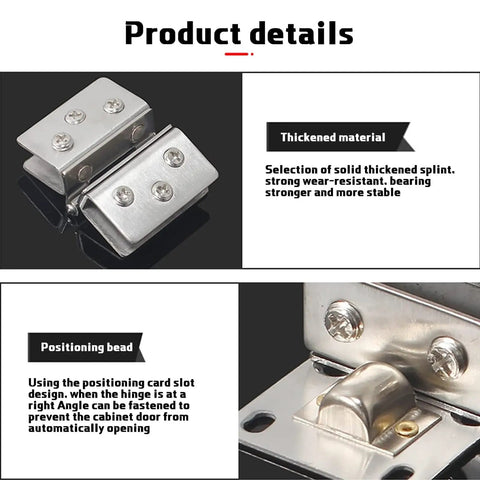 Heavy Duty No Drill Glass Door Hinges Pack For Cabinets Showcases And Wine Cabinets Fits 5 To 10mm Glass Thickness Matte Finish Rust Proof