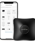 All In One Smart Home Hub With IR And RF Blaster For TV Curtains Shades AC And Lights WiFi Remote, RM4 Pro with smartphone app