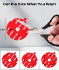 Cutting Heavy Duty 3M VHB Dash Cam Adhesive Pads With Electrostatic Film That Stays Put, 2.15 Inch Round Mount