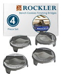 Bench Cookies Finishing Bridges 4 Pack For Snug Fit Over Work Grippers in packaging and displayed on white background