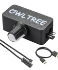4 Pin 12V PWM Fan Controller with Type C USB Power Cable and 4 Pin 5 Way PWM Fan Splitter Hub for PC Cooling