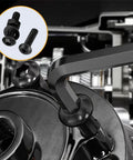 Close-up of 1065 Piece M2 Screw And Hardware Kit With Bolts Nuts And Washers in use on machinery, featuring durable carbon steel components.