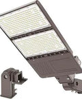 Beast Bright 320W LED Parking Light With Photocell, UL Listed Outdoor Shoebox Pole Light, IP65 Flood Light housing and mount