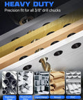 Pro Grade M42 Cobalt Drill Bit Set 21 Pcs Precision Ground Twist Bits Chops for stainless steel, aluminum, wood, and PVC.