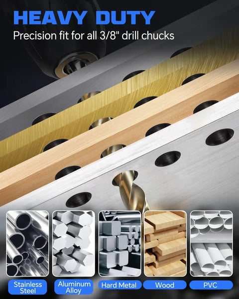 Pro Grade M42 Cobalt Drill Bit Set 21 Pcs Precision Ground Twist Bits Chops for stainless steel, aluminum, wood, and PVC.