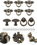 Vintage Cabinet Handles And Antique Drawer Pulls Set With Retro Alloy Door Knobs For Kitchen Cabinets And Furniture Decorative Hardware