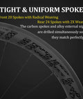 Classic Pro Carbon Wheelset With Deep 38, 50, 60, 88mm Depth For Rim Brake Road Bikes showing spoke weaving detail