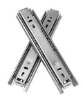 Three Section Drawer Slides Track Rail For Cabinets Full Extension Sliding Drawer Guides Built To Last 10 To 20 Inch Length