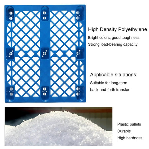 Lightweight Interlocking Plastic Pallets With Breathable Grid Storage Pads For Outdoor Use Spliceable Design 60x70x12cm Tough HDPE Build