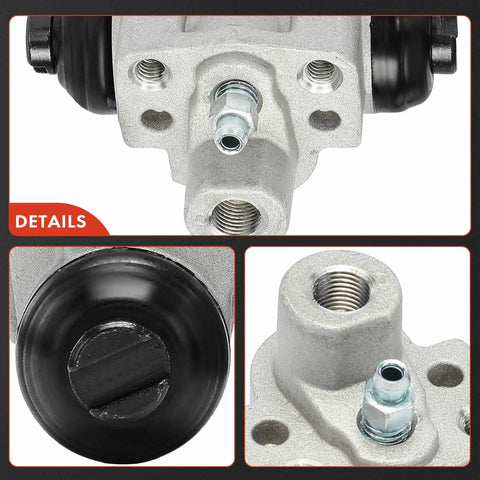 Rear Drum Brake Wheel Cylinder Set For Honda Civic 2006 2015 Fit 2009 2019 Insight 2010 2014 2 Piece Replacement Kit close-up