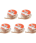 Desoldering Wick Braid No Clean Solder Removal Wire 0.12 Inch Wide 4.92 Feet Long Oxygen Free Copper 5 Pack displayed on spools