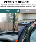 Comparison of windshield clarity after using Top Shelf Universal Windshield Washer Hose Repair Kit With Four Meter Fluid Tubing Six Heavy Duty Connectors Fan Spray Nozzles And Quick Snap Clips For Your Daily Driver.