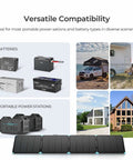 Image showing compatibility of 400W Portable Solar Panel Suitcase With Twenty Three Percent Efficient Foldable Charger for RV and home use