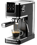 Top Shelf Touchscreen Espresso Machine For Home, Zero Sweat Cold Brew Coffee Maker With A Bright Color Panel brewing espresso.