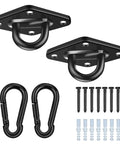 2650Lb Beefy Heavy Duty Ceiling Swing Hangers 2 Pack With Snap Carabiners, 304 Stainless Steel, wood concrete metal anchor bolts