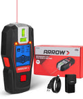 Two In One Stud Finder With Laser Level For Accurate Wall Scanning Rechargeable Pro Grade Stud Sensor With Built In Level Ideal DIY Home Improvement Tool For Locating Studs Pipes And Electrical Lines Quickly And Safely; included charger and case