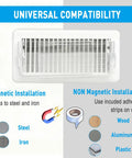 Magnetic Register Vent Deflector With Neodymium Magnets, Quick Airflow Direction for universal compatibility on various surfaces.