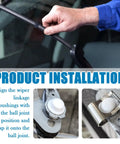 2PCS Windshield Wiper Linkage Clip And Bushings Set To Secure The Connecting Rod And Prevent Popping Out during installation