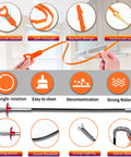 Extra Long Drain Cleaning Kit With 35.4 Inch Stainless Steel Rod And Six 25 Inch Plastic Drain Snakes For Deep Clogs details