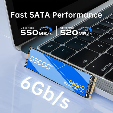 512GB M.2 2280 SATA SSD With B M Key For Laptop PC SATA III 6Gbps Up To 550MB Per Second Read And 500MBs Write Fast Boot Smooth Multitasking Easy Upgrade For Desktops And Ultrabooks, shown in laptop
