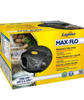 Max Flo 600 Waterfall And Filter Pump For Ponds Up To 1200 Gallons With A 16 Foot Power Cord And 3 Year Warranty box display
