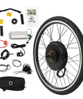 Powerful 48V 1000W 26 Inch E Bike Hub Motor Wheel Kit Rear Wheel With Thumb Throttle And Pedal Assist Sensor for easy conversion