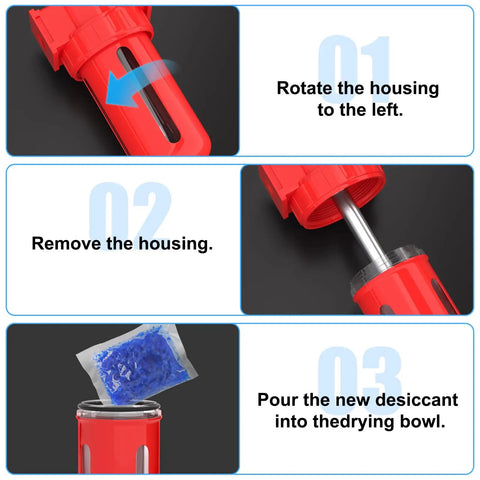 Step-by-step guide to assembling One Quarter Inch NPT Air Desiccant Dryer System With Beads Bag For Drying Compressed Air
