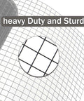 Top Shelf 1/2 Inch Black Hardware Cloth Roll 6 Inch Wide By 98 Feet Long, heavy duty black wire mesh with half inch openings.