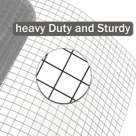 Top Shelf 1/2 Inch Black Hardware Cloth Roll 6 Inch Wide By 98 Feet Long, heavy duty black wire mesh with half inch openings.