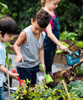 Children gardening with the Colorful Metal Garden Trowels Set Of 10 Hand Shovels For Kids Teens And Adults Built To Last Tough As Nails Tools