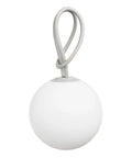 Indoor Outdoor LED Lantern 8 Inch Hanging Orb Delivers Even Light Distribution For Cozy Vibe Portable And Easy To Move Great For Patio Porch Deck Or Living Room Light Grey