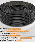 Coiled Road Ready Premium PA12 Nylon DOT Air Line 100 Foot One Half Inch OD Pneumatic Tubing SAE J844 for industrial use.