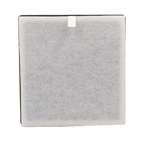 Front view of 3 In 1 True HEPA Replacement Filter With Activated Carbon For Pure Enrichment PureZone Desktop Air Purifier Pre Filter Included 4 Pack Captures 99.97 Percent Of Particles Down To 0.3 Microns And Eliminates Odors, showing pre-filter layer.