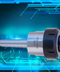 Precision Mt2 Shank Collet Chuck Holder For Cnc Lathe Milling featuring a silver-black design with ER40 and M10 specifications.