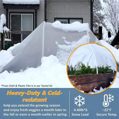 Six Pack Fiberglass Garden Hoops For 2 To 4 Foot Wide Raised Beds, 6.56 Feet Long, Super Bendable And Weatherproof Grow Tunnel Frame, Plant Row Cover Support, Wind Resistant, Rust Proof, No Assembly Required