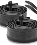 Two Pack 16 Inch Bike Inner Tubes For Kids Mountain Bikes Fits 1.75 To 2.125 Tire Width Durable Reinforced Schrader Valve 32mm