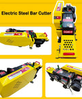 Electric Steel Rebar Cutter Heavy Duty Metal Bar Cutting Machine For Reinforcing Steel Cuts Round Bars 0.24-1.4 Inches