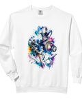 Cool Machinist Mens Gifts For Tool Guy With Vise Gauge Square Set Design On Relaxed Soft Washed Cotton Comfort Colors Adult Sweatshirt in white.