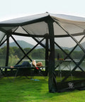 Pop Up Gazebo Screen House Tent 11.5 Ft For 8 To 10 People Instant Canopy Shelter With Netting for outdoor use
